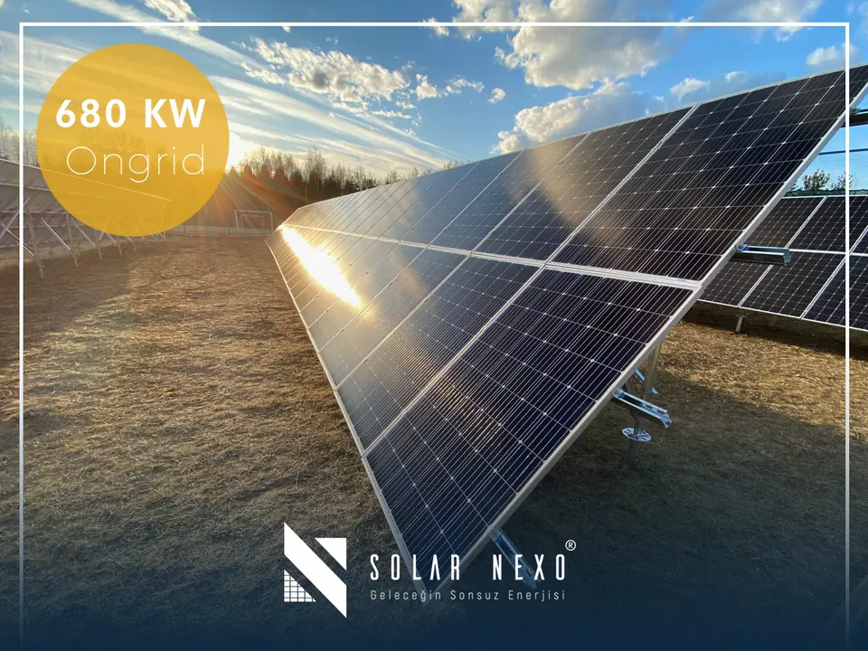 Antalya'da 680 kW ongrid arazi güneş santrali, bifacial panel için uygun arazi tipi