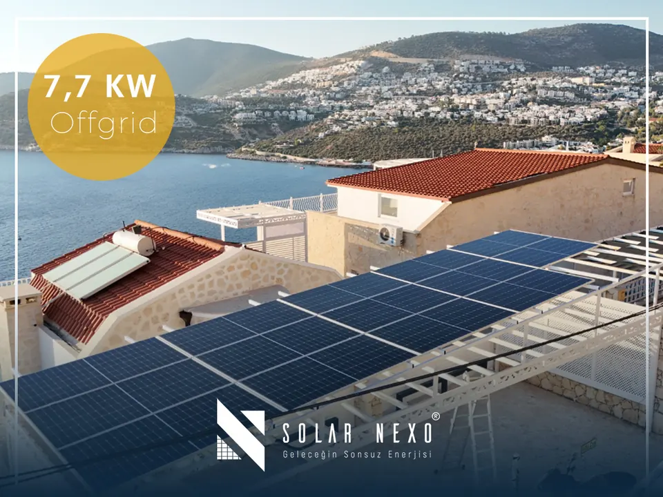Solar energy project in Antalya: 7.7 kW Off-grid Solar Energy System