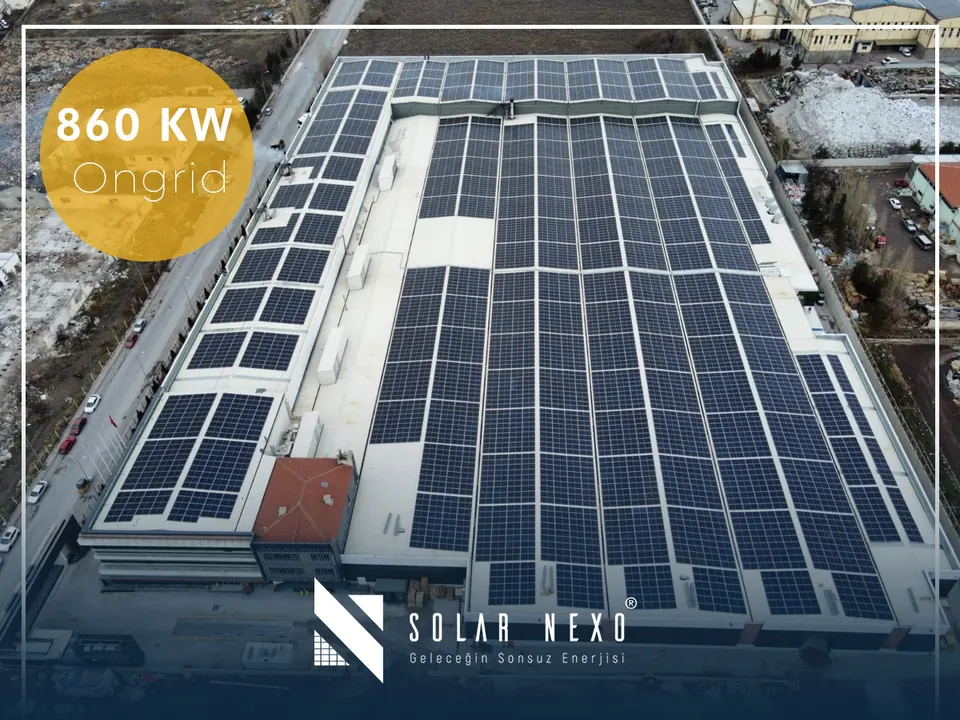Solar energy project in Antalya: 860 kW On-grid Solar Energy System