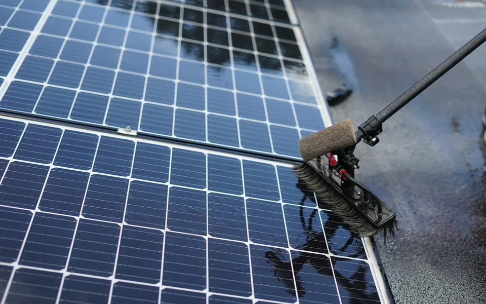 Periodic cleaning and maintenance of solar panels in Antalya