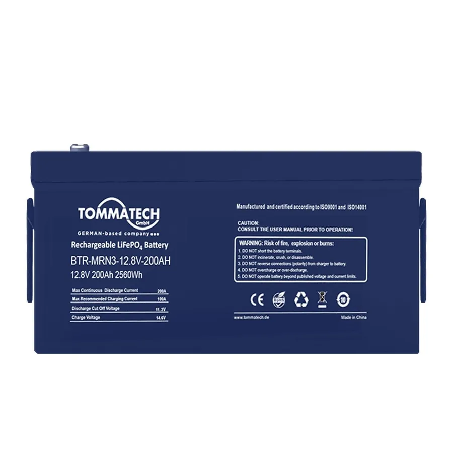 TommaTech ABS+PC Kasa 25.6V-200AH Marine Batarya